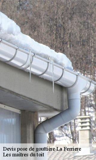 Devis pose de gouttière  22210