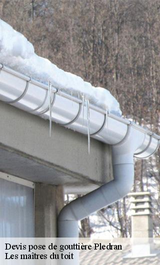 Devis pose de gouttière  22960