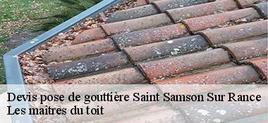 Devis pose de gouttière  22100