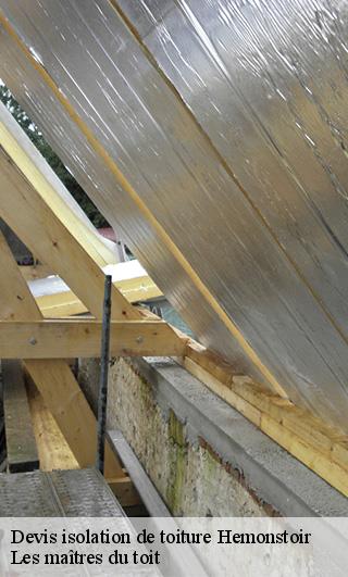 Devis isolation de toiture  22600