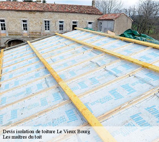 Devis isolation de toiture 22800