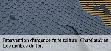 Intervention d'urgence fuite toiture 22170