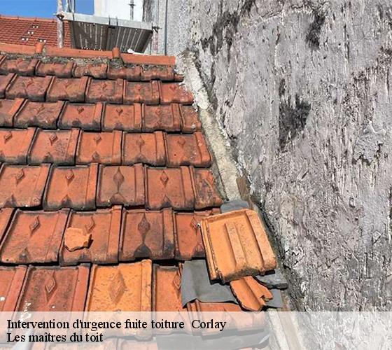 Intervention d'urgence fuite toiture   22320