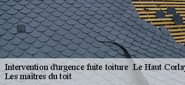 Intervention d'urgence fuite toiture   22320