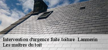 Intervention d'urgence fuite toiture 22300