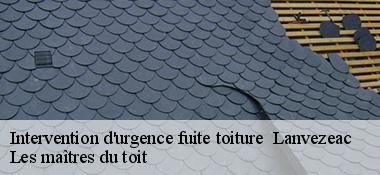 Intervention d'urgence fuite toiture 22300