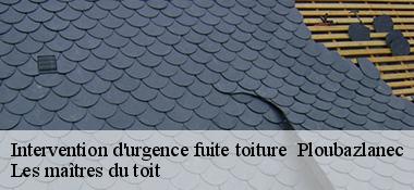Intervention d'urgence fuite toiture 22620