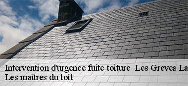 Intervention d'urgence fuite toiture 22360