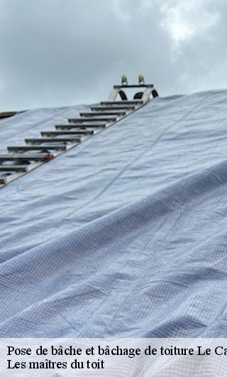 Pose de bâche et bâchage de toiture 22210