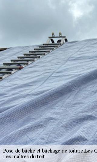 Pose de bâche et bâchage de toiture  22630