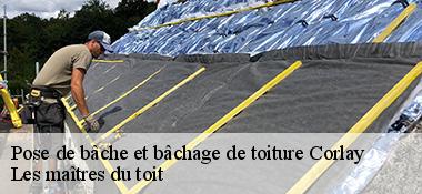 Pose de bâche et bâchage de toiture 22320